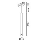 LTX IN_LINE TUB XS P  track light system
