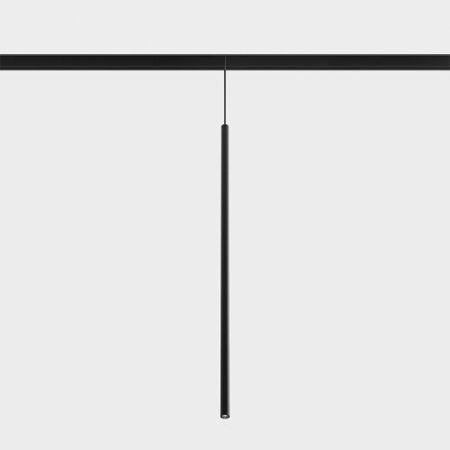 Suspended luminaire IN_LINE TUB XS P, D15mm, H600mm, CREE LED 2.4W, 3000K, 137Lm, 20fok, CRI>90, 2 wired, DIM DALI, IP20, black color