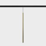 Suspended luminaire IN_LINE TUB XS P, D15mm, H600mm, CREE LED 2.4W, 3000K, 137Lm, 20fok, CRI>90, 2 wired, DIM DALI, IP20, black color