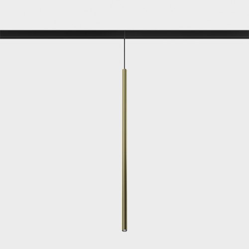 Suspended luminaire IN_LINE TUB XS P, D15mm, H600mm, CREE LED 2.4W, 3000K, 137Lm, 20fok, CRI>90, 2 wired, DIM DALI, IP20, black color