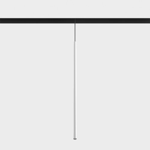 Suspended luminaire IN_LINE TUB XS P, D15mm, H600mm, CREE LED 2.4W, 3000K, 137Lm, 20fok, CRI>90, 2 wired, DIM DALI, IP20, white color