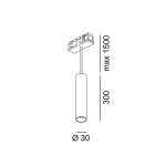 LTX IN_LINE TUB S P 300 white track light system