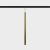 Suspended luminaire IN_LINE TUB S P 600, D30mm, H600mm, CREE LED 8W, 657Lm, 3000K, 50fok, CRI>90, 2 wired, DIM DALI, IP20, brass color