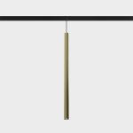 Suspended luminaire IN_LINE TUB S P 600, D30mm, H600mm, CREE LED 8W, 657Lm, 3000K, 50fok, CRI>90, 2 wired, DIM DALI, IP20, brass color