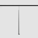 Suspended luminaire IN_LINE TUB S P 600, D30mm, H600mm, CREE LED 8W, 657Lm, 3000K, 50fok, CRI>90, 2 wired, DIM DALI, IP20, white color