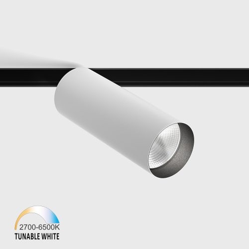 IN_LINE TUB M A 140 TW spotlight, D52mm, H140mm, LED 18W, TW DIM: 2700K(1140Lm)-6500K(1386Lm), 30fok, CRI>90, 48V DС, IP20, white color