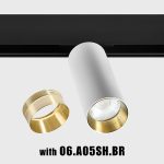 Spotlight IN_LINE TUB M A 140, D52mm, H140mm, CREE LED 19W, 1640Lm, 3000K, 50fok, CRI>90, 2 wired, DIM DALI, IP20, white color