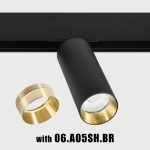 Spotlight IN_LINE TUB M A 140, D52mm, H140mm, CREE LED 19W, 1885Lm, 4000K, 50fok, CRI>90, 2 wired, DIM DALI, IP20, black color