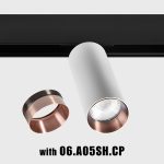 Spotlight IN_LINE TUB M A 140, D52mm, H140mm, CREE LED 19W, 1885Lm, 4000K, 50fok, CRI>90, 2 wired, DIM DALI, IP20, white color