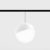 Suspended luminaire IN_LINE BALL L, D180mm, H1500mm, CREE LED 28W, 2181Lm, 3000K, CRI>90, push dimmable, 2 wired, ON/OFF, IP20, opal/white color