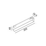 LTX IN_LINE LINEA 205 TW  track light system