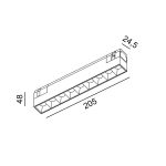 LTX IN_LINE COMFORT 205 TW  track light system