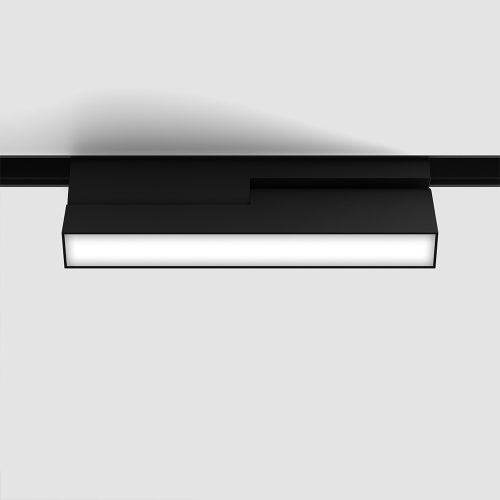 IN_LINE LINEA B 205 spotlight, L205mm, W24.5mm, H107mm, Bridgelux LED 6W, 424Lm, 4000K, CRI>90, 2 wired, DIM DALI, IP20, opal/black color