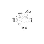 LTX IN_LINE TUB XS A 22 X2  track light system