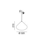 LTX IN_LINE CONE  track light system
