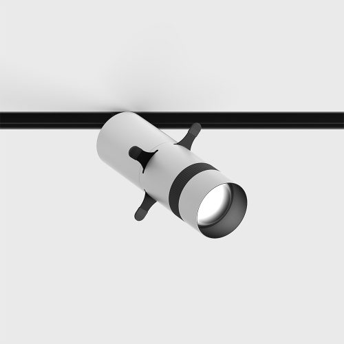 Spotlight IN_LINE GALLERY, D52mm, H160mm, CREE 6.3W LED, 600Lm, 3000K, CRI>90, 2 wired, DIM DALI, IP20, white color