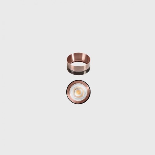 SHIELD L for series TUB M, D52mm,  the cover higher 12mm than body tube, accessories, IP20, copper color