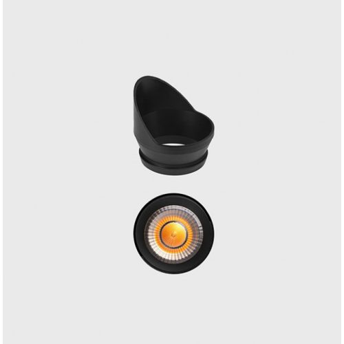 WALL WASHER for series TUB M, D50mm, H52mm, black color