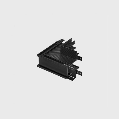 IN_LINE CORNER R IN Recessed "L" track  connector Сeiling to Wall, in-installation, L82mm, W82mm, H54mm, black color
