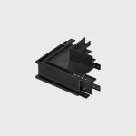 IN_LINE CORNER R IN Recessed "L" track  connector Сeiling to Wall, in-installation, L82mm, W82mm, H54mm, black color