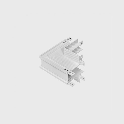 IN_LINE CORNER R IN Recessed "L" track connector Сeiling to Wall, in-installation, L82mm, W82mm, H54mm, white color