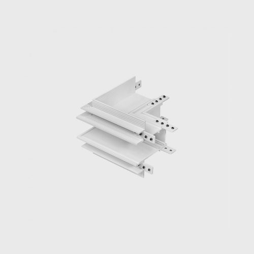 IN_LINE CORNER R OUT  Recessed "L" track connector Wall to Wall out-installation, L82mm, W82mm, H54mm, white color