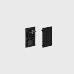 IN_LINE END CAP R/S End cap for recessed & surface, L30mm, H54mm, IP20, 2pcs/set, black color