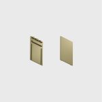 IN_LINE END CAP R/S End cap for recessed & surface, L30mm, H54mm, IP20, 2pcs/set, like gold color