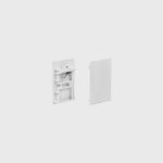 IN_LINE END CAP R/S End cap for recessed & surface, L30mm, H54mm, IP20, 2pcs/set, white color