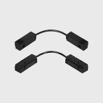 IN_LINE ELECTRICAL JOINT FLEX connector for tack, black color, 2 wired