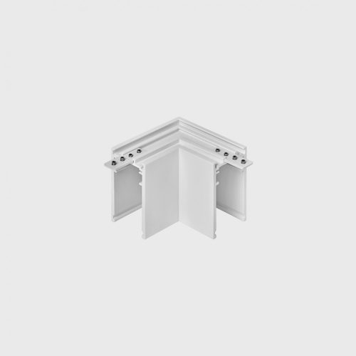IN_LINE CORNER S HR Surface/suspension "L" track  connector, L58mm, W58mm, H54mm, white color