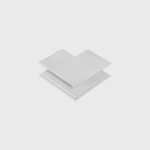 IN_LINE CORNER S OUT Surface "L" track Connector -Wall to Wall out-installation, L82mm,W82mm, H25mm,white color