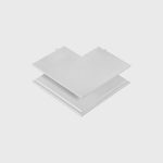 IN_LINE CORNER S OUT Surface "L" track Connector -Wall to Wall out-installation, L82mm,W82mm, H25mm,white color