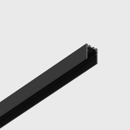   IN_LINE SHORT TRACK S 48V DC, L3000mm,W30mm, H37mm,  Surface/Suspension track with caps(2pcs), black color, 2 wired