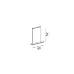 End cap for  recessed IN_LINE END CAP T, L40mm, H54mm, IP20, 2pcs/set, black color