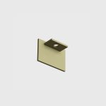 MINI_LINE 42 END CAP S. End cap for track surface or suspension, L19mm, h 13.5mm, w7.5mm, IP 20, 2pcs/set, like gold color