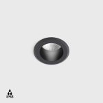 Ceiling recessed luminaire RAIN IP, D60mm, H67mm, LED 6.3W, 700mA, 516Lm, 3000K, 50fok, CRI>90, IP65, graphite color