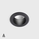 Ceiling recessed luminaire RAIN IP, D60mm, H67mm, LED 6.3W, 700mA, 516Lm, 3000K, 50fok, CRI>90, IP65, graphite color