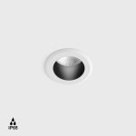Ceiling recessed luminaire RAIN IP, D60mm, H67mm, LED 6.3W, 700mA, 516Lm, 3000K, 50fok, CRI>90, IP65, white color
