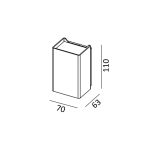 LTX BRICK 1  outdoor wall lamp