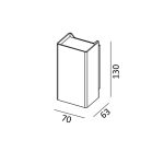 LTX BRICK 2  outdoor wall lamp