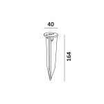Spike for 08.3011.8.930.GR, D40mm, H160mm