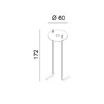 Anchor system for 08.3012.11.930.GR, D60mm, H172mm
