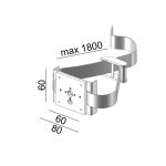 Tree belt for 08.3012.11.930.GR, W80mm, H60mm, L1800mm