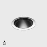 In-ground luminaire symmetrical UPP77. D77mm, H102.5mm, LED 7.7W, 750Lm, 3000K, 30fok, CRI>90, DC48V (without driver), IP67, IK09, stainless steel