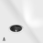 In-ground luminaire wall washer UPP77 WW. D77mm, H102.5mm, LED 6.2W, 503Lm, 3000K, 27x42fok, CRI>90, DC48V (without driver), IP67, IK09, stainless steel