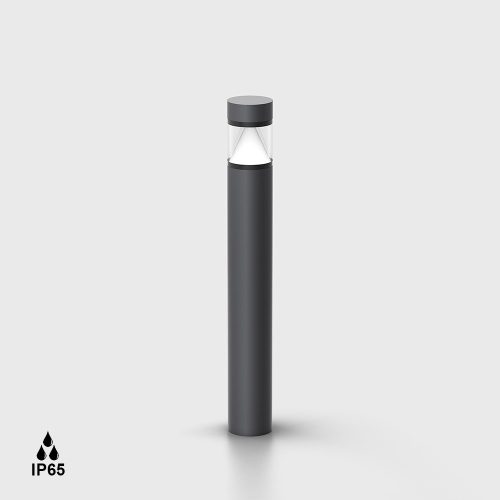 Bollard BARD1 68, D90mm, H680mm, LED 10W, 600Lm, 3000K, 360fok, CRI>90, IP65, AC 220-240V, graphite color