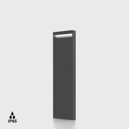   Bollard BARD2, L165mm, W37mm, H600mm, LED 10W, 752Lm, 3000K, 85fok, CRI>90, AC 220-240V, IP65, graphite color