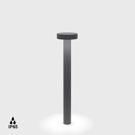   Bollard BARD3, D140mm, H600mm, Bridgelux LED 13W, 2700K, 360fok, CRI>90, 894Lm, AC 220-240V, IP65, graphite color