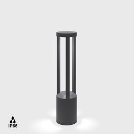   Bollard BARD6, D140mm, H600mm, Bridgelux LED 18W, 2700K, 360fok, 685Lm, 877Lm, CRI>90, AC 220-240V, IP65, graphite color